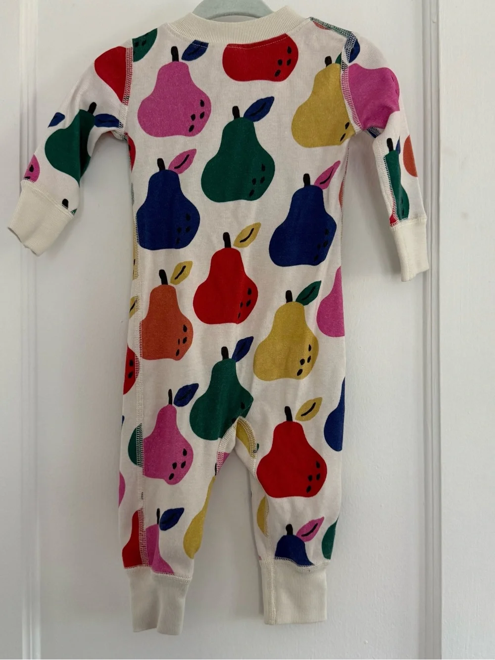 Hanna Andersson Baby Zip Sleeper In Organic Cotton Colorful Pears 3-6m